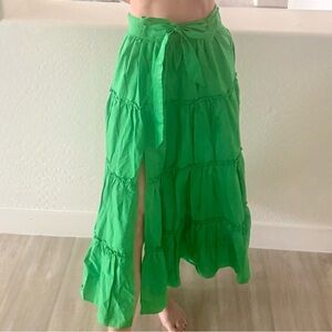 Jason Wu Emerald Green Tiered Maxi Skirt – Size S – Like New